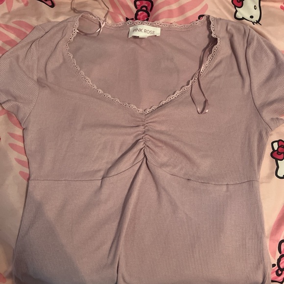 Pink rose brand shirt - Picture 1 of 4